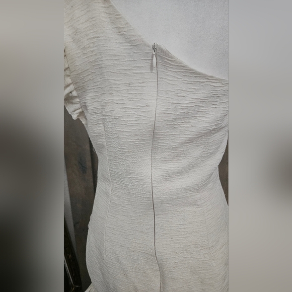 DO+BE One-Shoulder Ruffle Detail Mini Dress In Cream. Size Small NWT - Picture 11 of 16